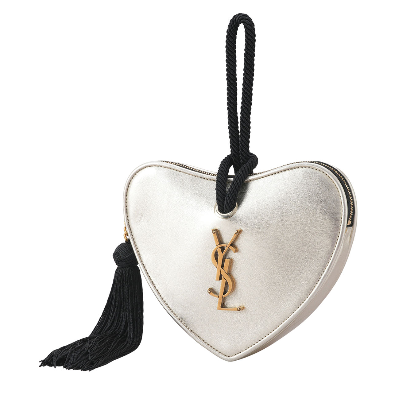 YVES SAINT LAURENT(USED)생로랑 584932 테슬 하트 클러치